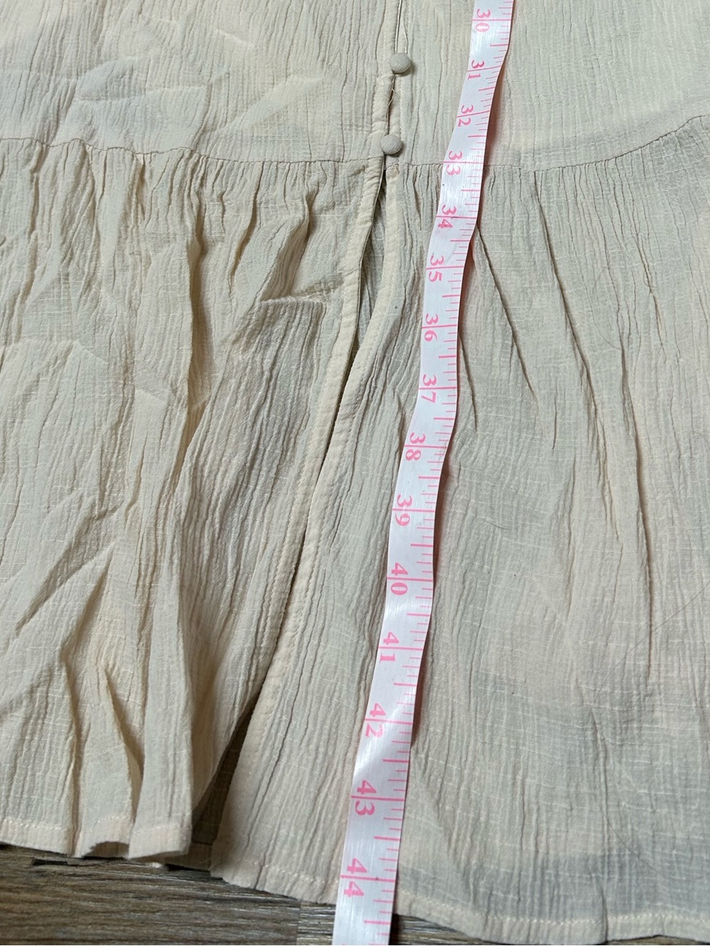 ASTR The Label Montreal Ruffle Midi Dress Bone Open Back Small - Picture 10 of 10